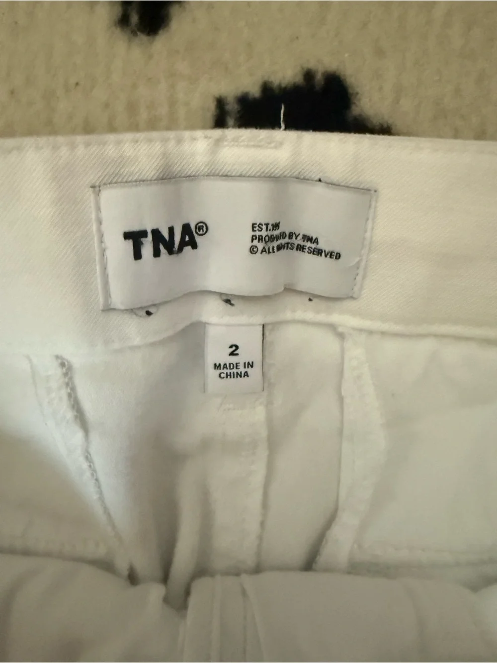 TNA White High-Rise Wide Leg Pants - Picture 3 of 4